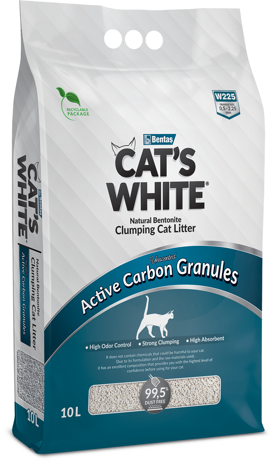 CAT'S WHITE Active Carbon - 10 Litros