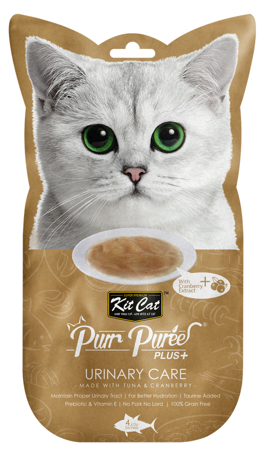 KitCat PurrPuree PLUS - Urinay Care (Tuna & Cranberry )  4 x 15g