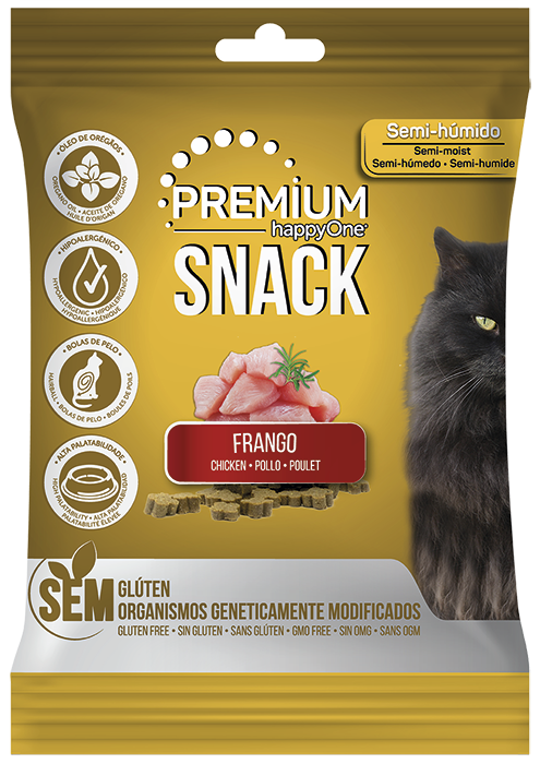 Snacks happyOne PREMIUM Gato - Frango