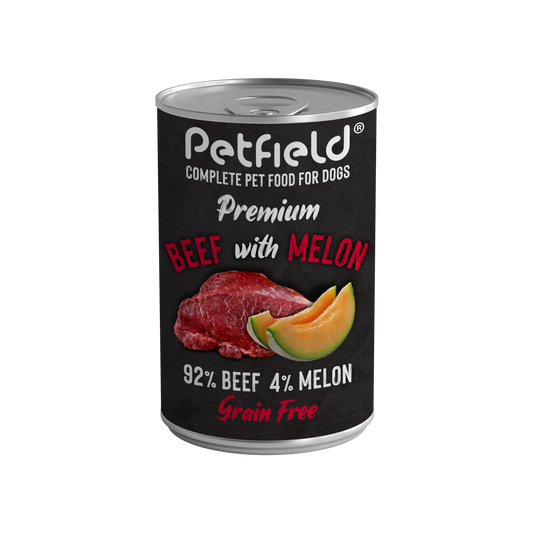 Petfield Wetfood Dog Beef & Melon (400 g)