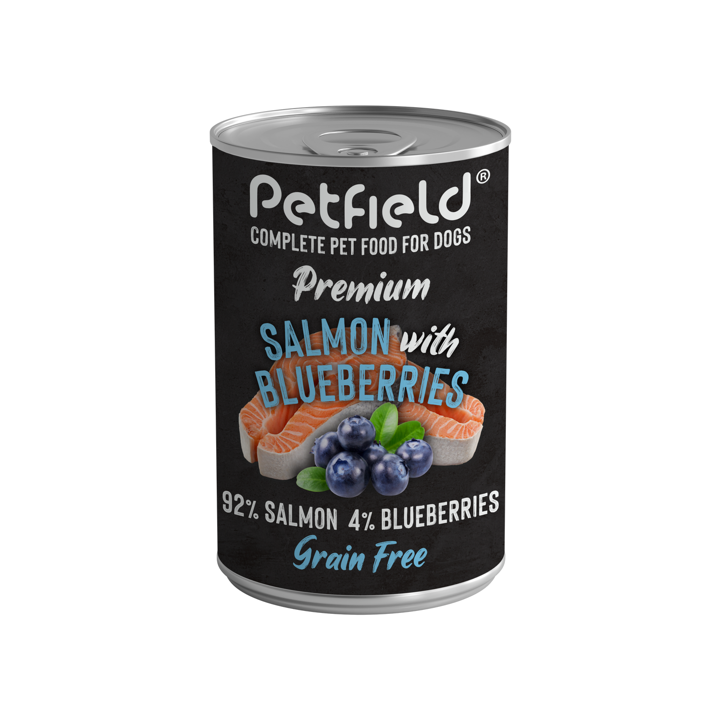 Petfield Wetfood Dog Salmon & Blueberries (400 g)