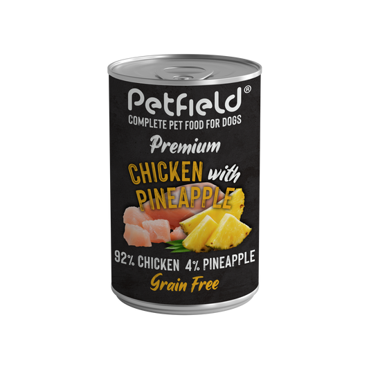 Petfield Wetfood Dog Chicken & Pineapple (400 g)