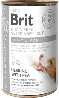 Brit Veterinary Diet Dog Joint & Mobility Grain-Free Herring with Pea