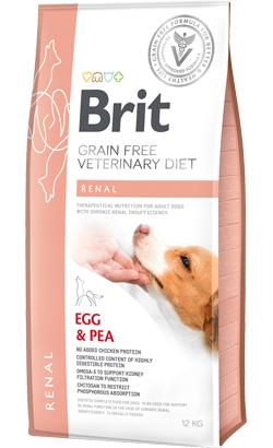 Brit Veterinary Diet Dog Renal Grain-Free Egg & Pea